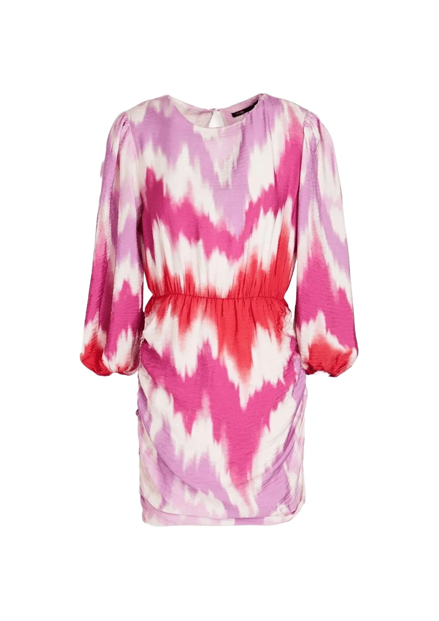 CUTOUT PRINTED MINI DRESS Fashionable Off-Shoulder Mini Dress