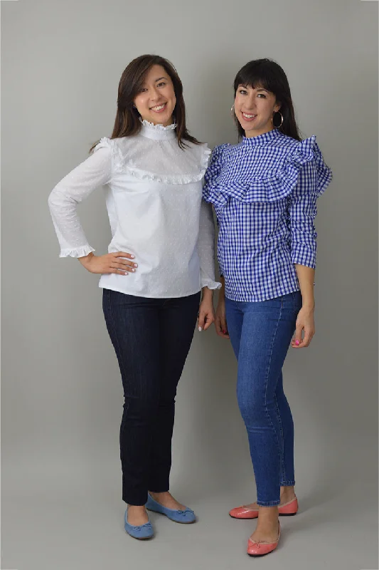 Nina Lee Bloomsbury Blouse Off-Shoulder Wrap Blouse