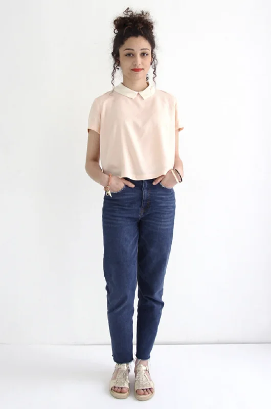 I AM Patterns Juliette Blouse Feminine Pastel Blouse