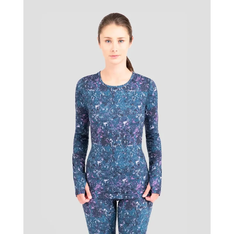 Terramar Cloud Nine Scoopneck Print Shirt - Women's-- Lace Blend Ribbed Blend Corduroy Blend Terramar Cloud Nine Scoopneck Print Shirt - Women's-- Lace Blend Ribbed Blend Corduroy Blend