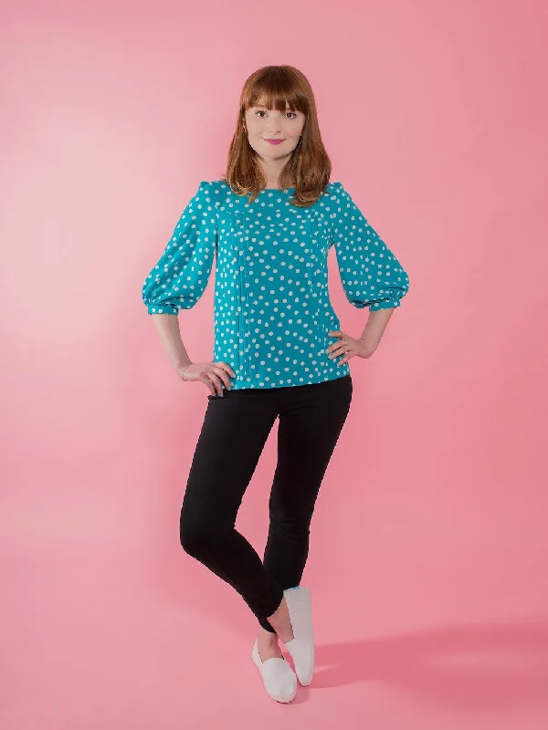 Tilly and the Buttons Mathilde Blouse Oversized Silk Blouse