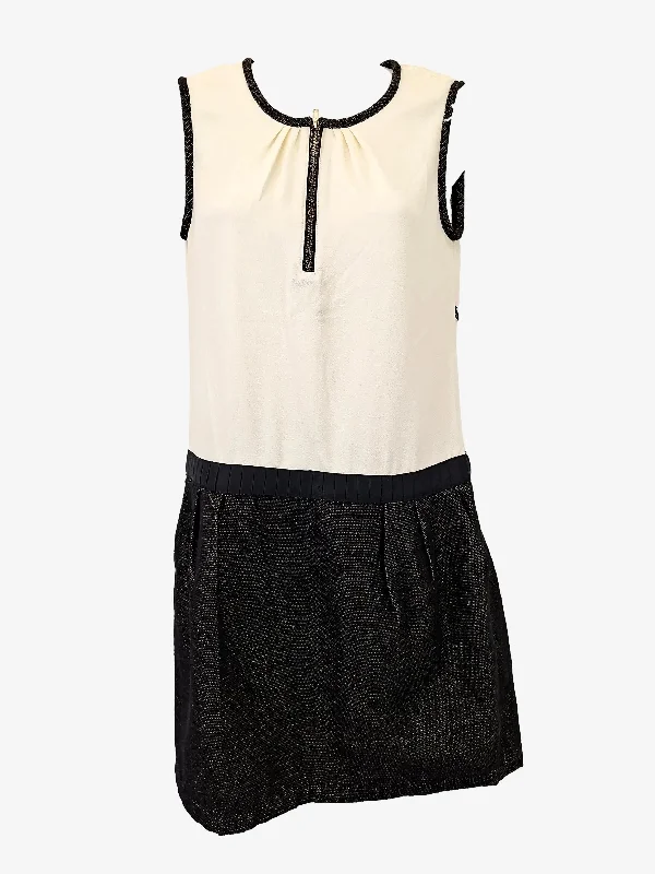 See U Soon Drop Waist Metallic Mini Dress Size S Elegant Velvet Mini Dress