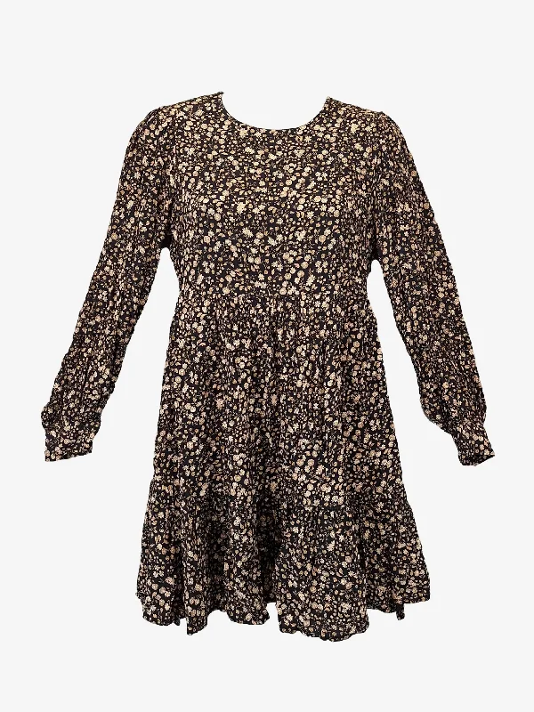 Forever New Autumn Florals Gathered Mini Dress Size 6 Trendy Tulle Mini Dress