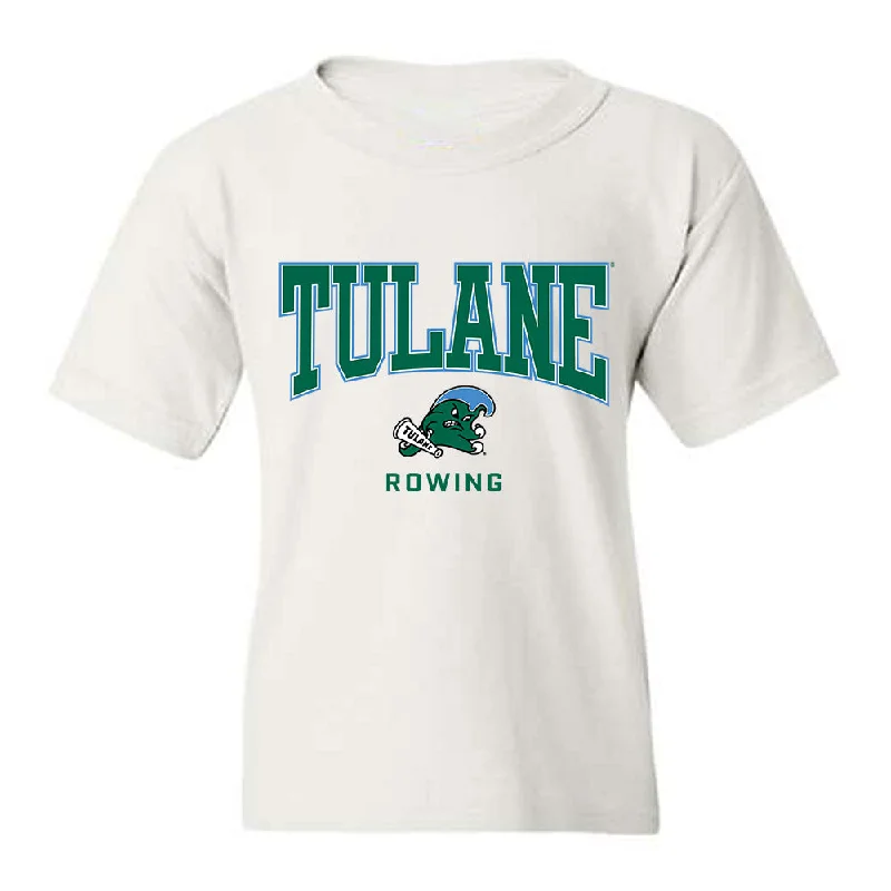 Tulane - NCAA Women's Rowing : Ava Anderson - Youth T-Shirt-- Plaid T-Shirt Polka Dot Checkered Tulane - NCAA Women's Rowing : Ava Anderson - Youth T-Shirt-- Plaid T-Shirt Polka Dot Checkered