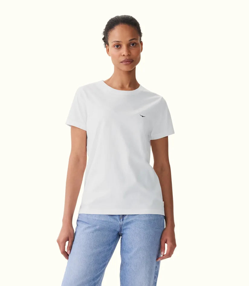 Piccadilly T-Shirt - White-- Cotton Fabric Linen Fabric Terry Fabric