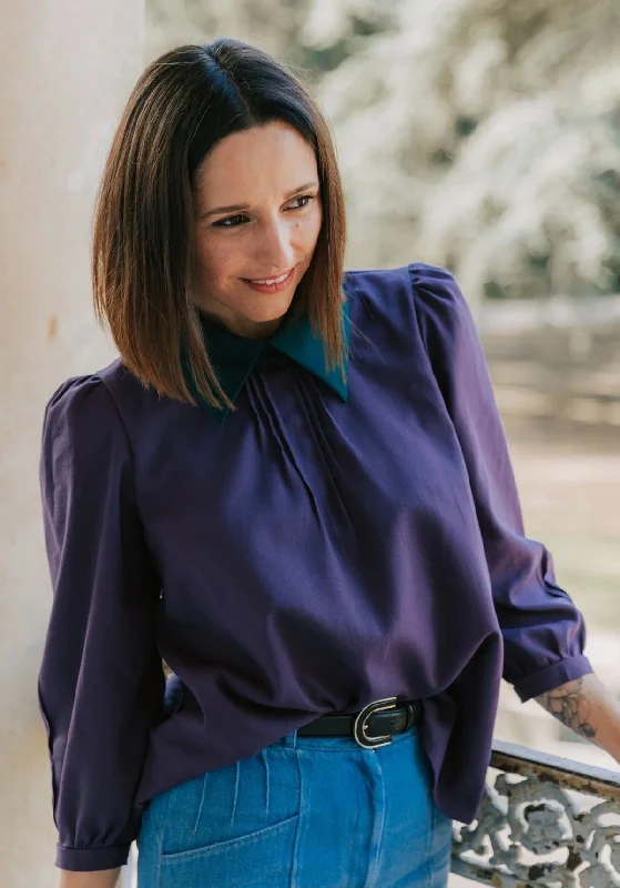 Maison Fauve Tilda Blouse Asymmetric Hem Blouse