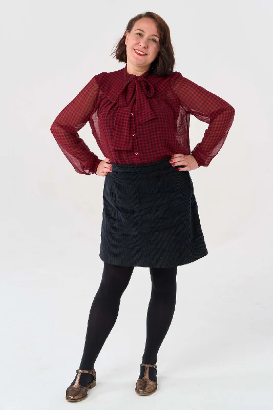 Sew Over It Pussy Bow Blouse Add-on Pack Lightweight Linen Blouse