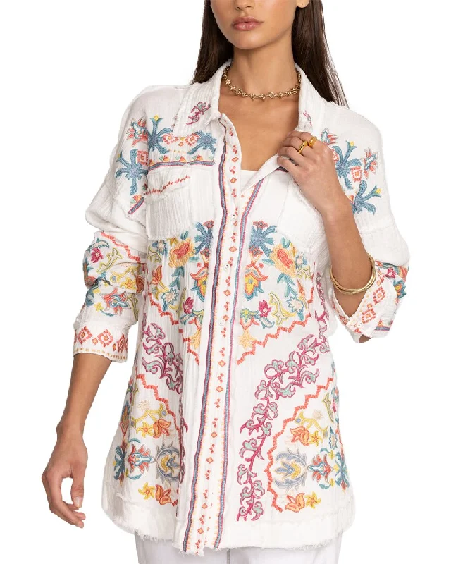 Johnny Was Toyah Blouse Short Sleeve Blouse