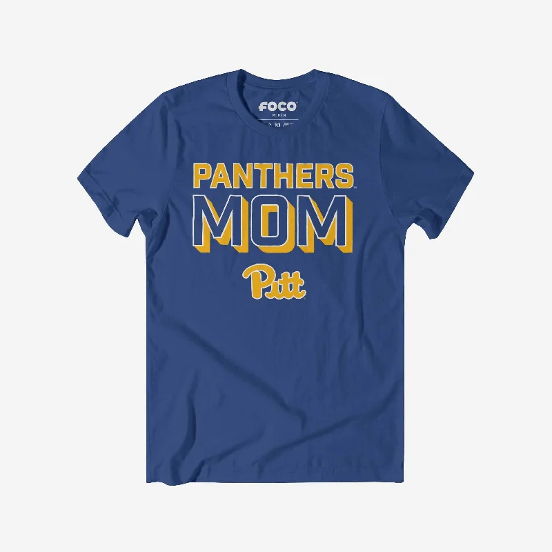 Pittsburgh Panthers Team Mom T-Shirt-- Machine Wash Dry Clean Hand Wash