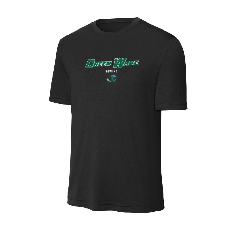 Tulane - NCAA Women's Rowing : Ava Anderson - Activewear T-Shirt-- Mesh Canvas Denim Tulane - NCAA Women's Rowing : Ava Anderson - Activewear T-Shirt-- Mesh Canvas Denim
