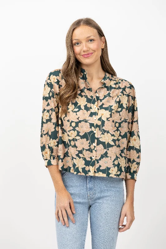 Trovata Clara Blouse in Jasper Twilight Everyday Stylish Blouse