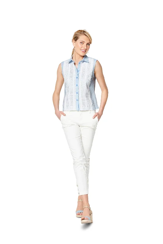 Burda Blouse 6327 Elegant Peplum Blouse