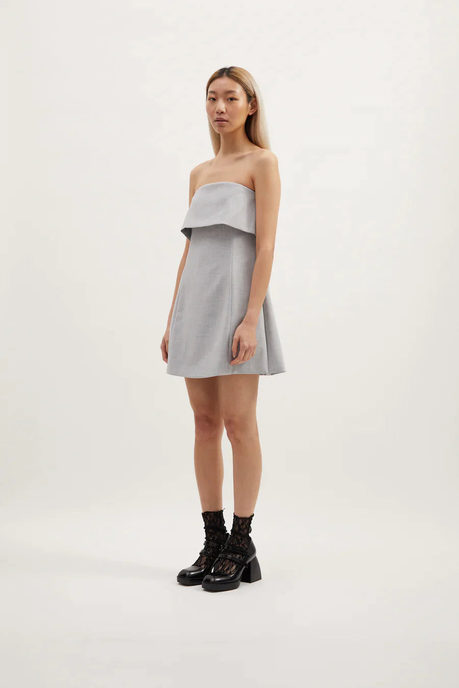 Remain Aubrey Mini Dress - Slate Chic Tropical Mini Dress