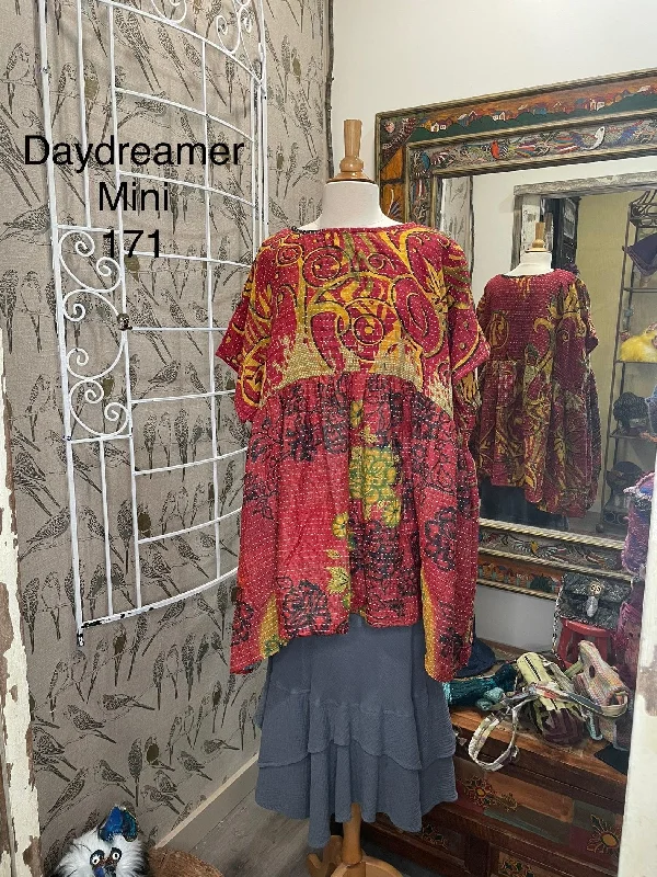 Daydreamer Mini Dress #171 by Kantha Bae Stylish Ruffle Mini Dress