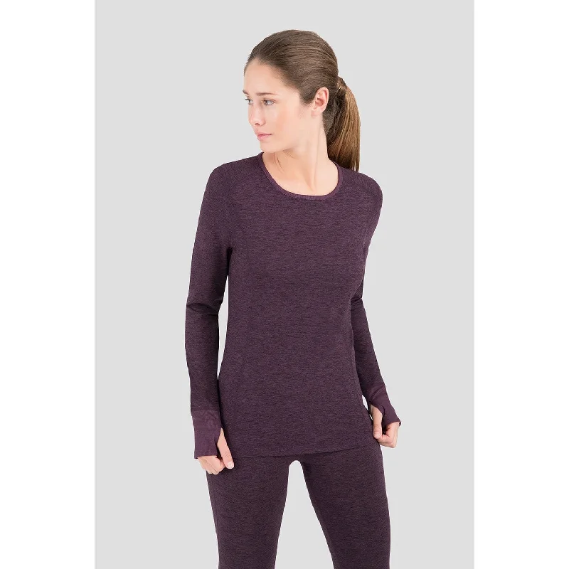 Terramar 2.0 Cloud Nine CS Midweight Long Sleeve Scoopneck Shirt - Women's -- Basic T-Shirt Crew Neck Short Sleeve Terramar 2.0 Cloud Nine CS Midweight Long Sleeve Scoopneck Shirt - Women's -- Basic T-Shirt Crew Neck Short Sleeve
