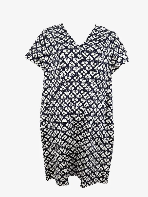 Boden Navy Floral Office Staple Mini Dress Size 20 Trendy A-Line Mini Dress