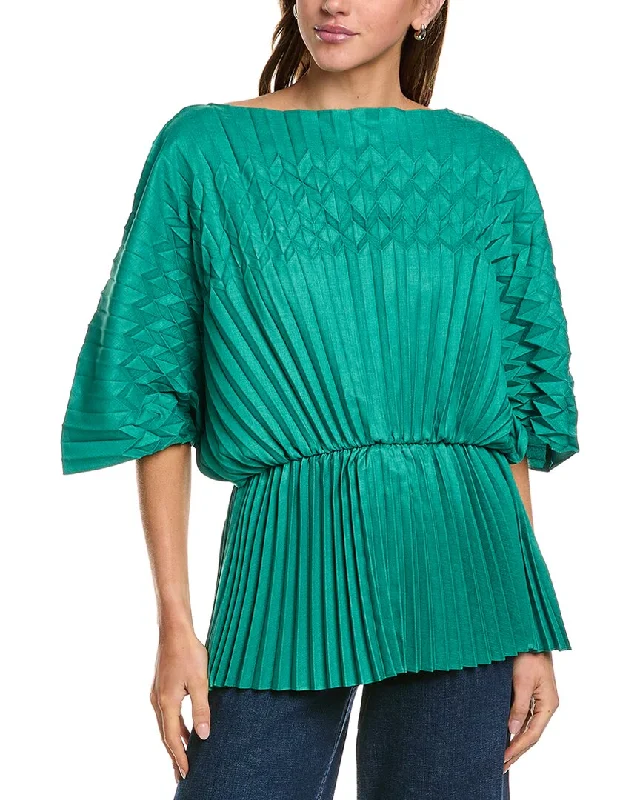 Lafayette 148 New York Origami Dolman Blouse Soft Pastel Blouse
