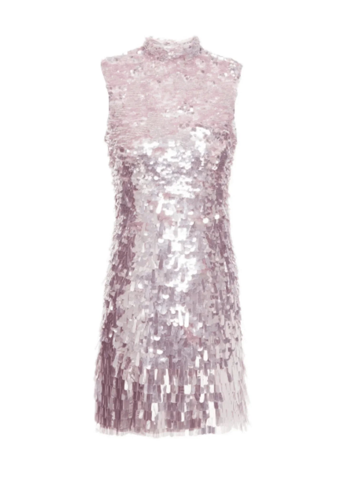 PINK SEQUINED MINI DRESS Chic Bohemian Mini Dress