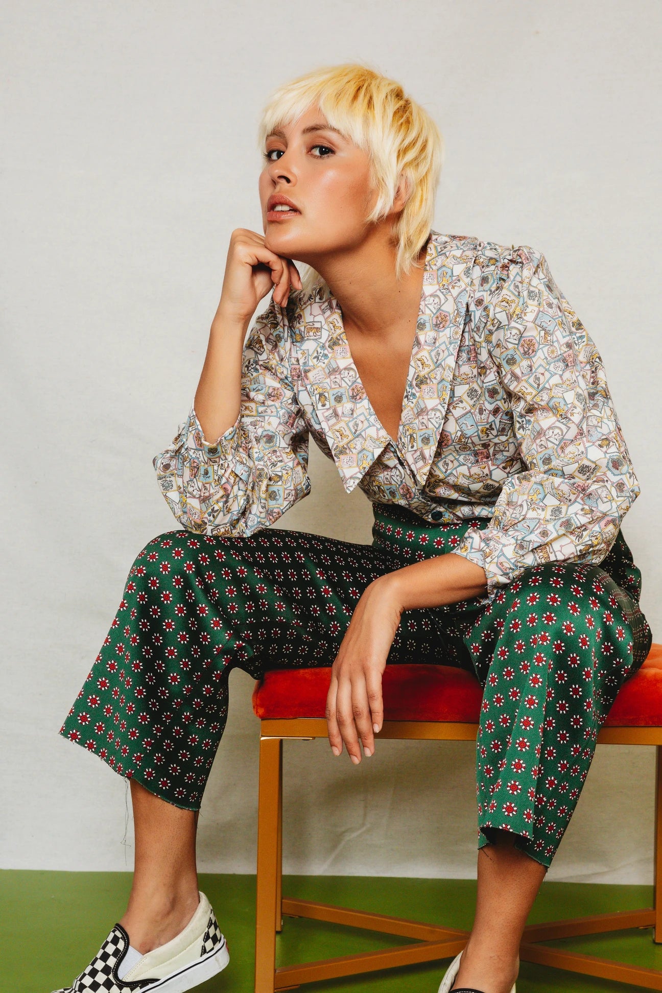 Friday Pattern Company Patina Blouse Silky Draped Blouse