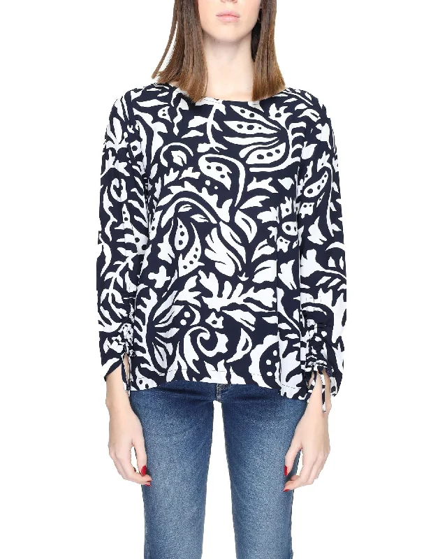 Street One  Women's Floral Print Blouse Silky Tunic Blouse