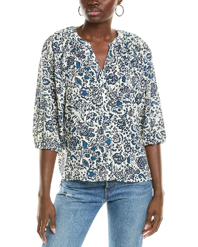 Vince Camuto Raglan Blouse Lightweight Floral Blouse