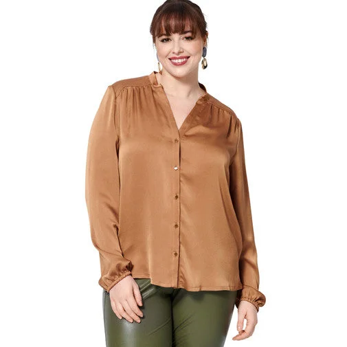 Burda Blouses 5965 Embroidered Cotton Blouse