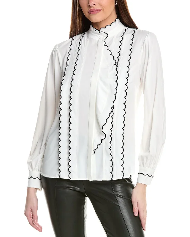 Elie Tahari The Rae Blouse Elegant Office Blouse