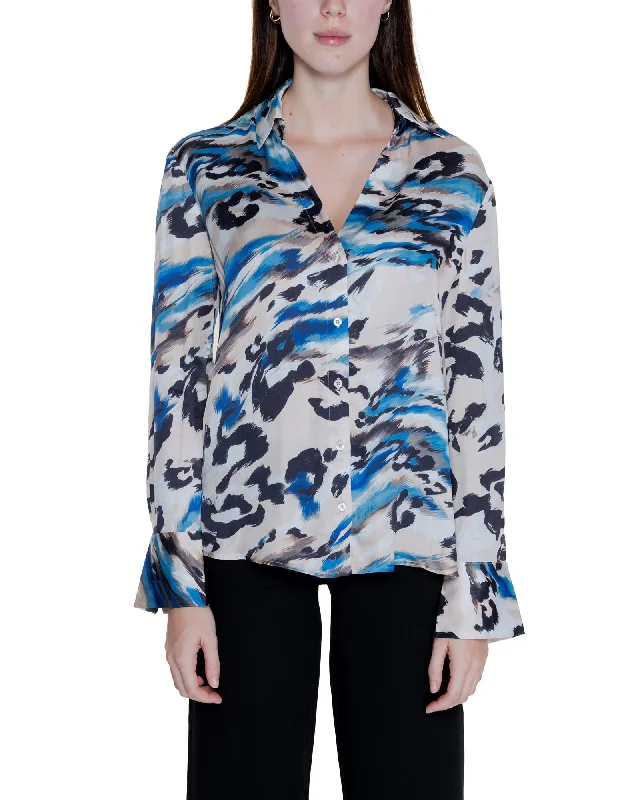 Guess  Leopard Print Silk Blouse Smart Casual Blouse