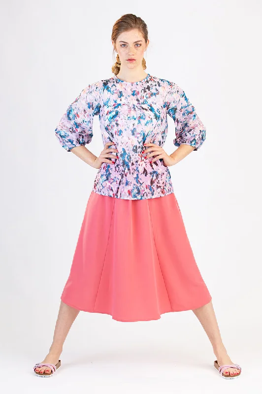Schnittchen Patterns Mila Blouse & Swantje Skirt Embroidered Cotton Blouse