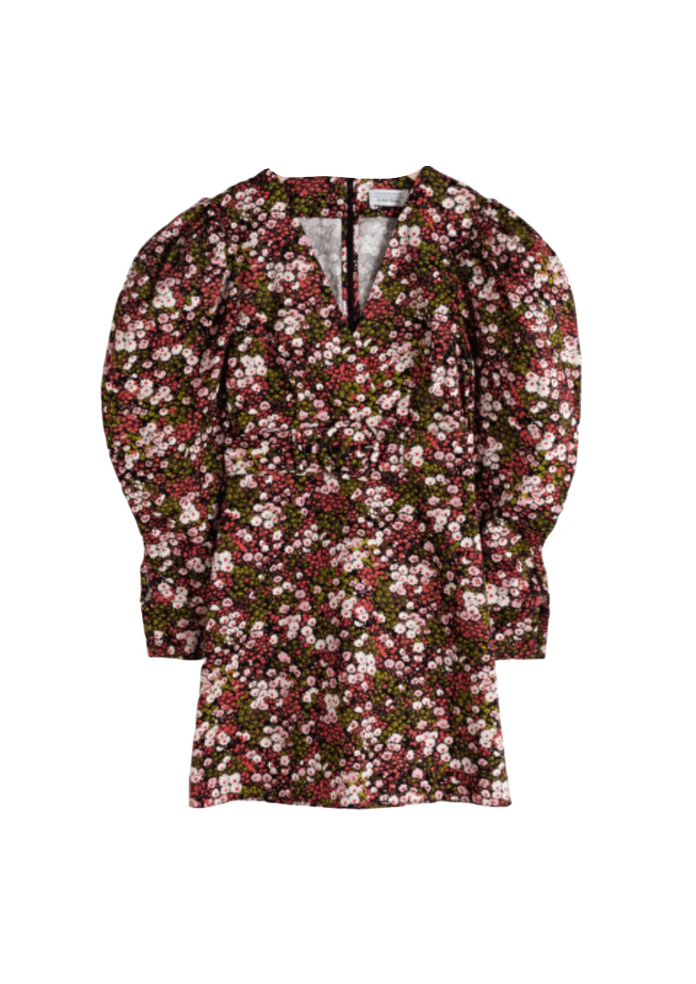 FLORAL PRINTED MINI DRESS Trendy Tie-Dye Mini Dress