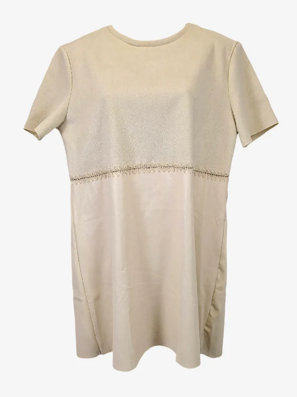 Zara Stylish Shirt Mini Dress Size L Chic Sleeveless Mini Dress