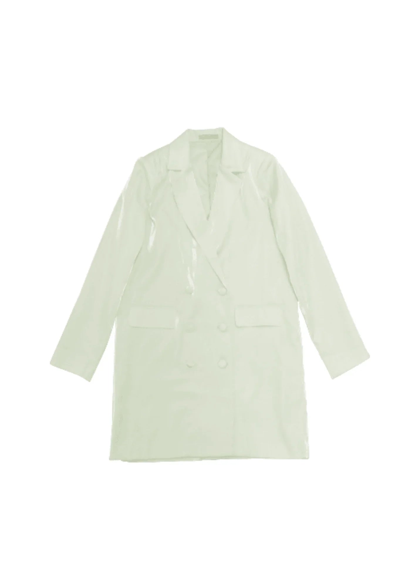 PASTEL GREEN SHINY MINI DRESS Modern Satin Mini Dress