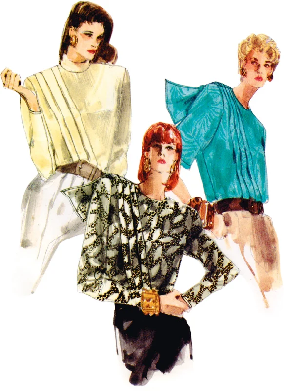 Vogue Vintage Blouses V1980 Sleeveless Summer Blouse