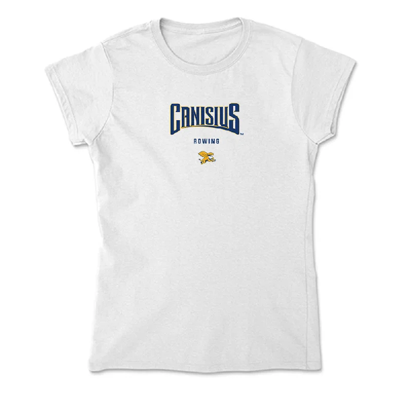 Canisius - NCAA Women's Rowing : Brooke Urmson - Soft Style Women’s T-Shirt-- Anti-Shrink Durable Soft
