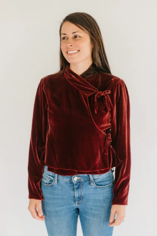 Folkwear 111 Nepali Blouse Elegant Semi-Sheer Blouse