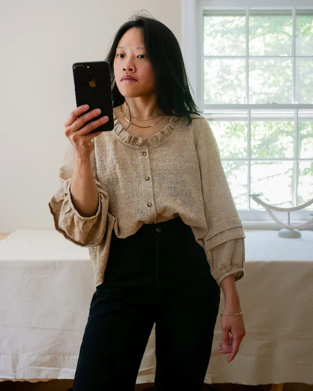 Vivian Shao Chen Nepheline Blouse Satin Long Blouse