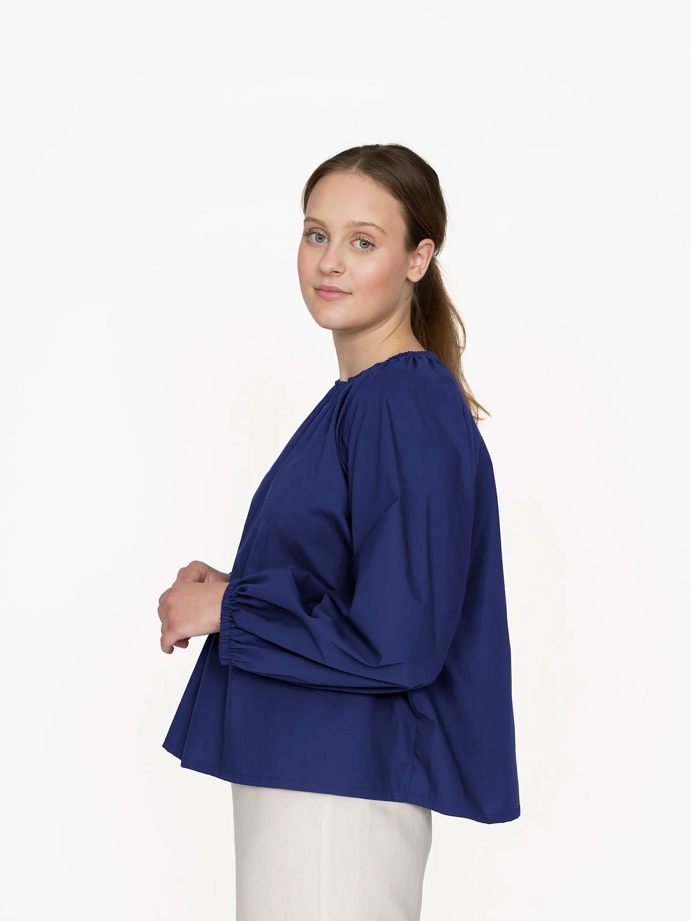 The Assembly Line Billow Blouse Cotton Casual Blouse