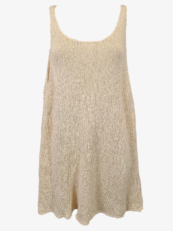 American Vintage Beachside Crochet Mini Dress Size S Comfortable Casual Mini Dress