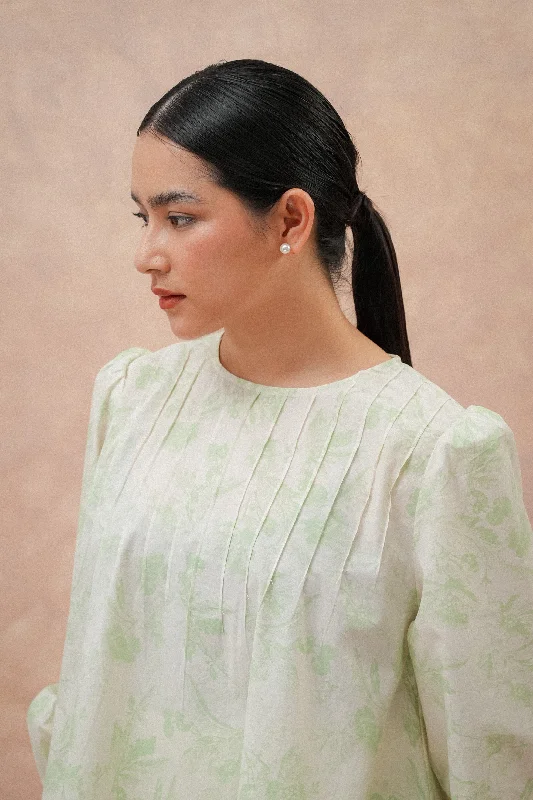 Eloise Blouse in Eden Sheer Mesh Blouse