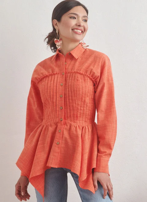 Simplicity Blouse S9821 Lightweight Chiffon Blouse