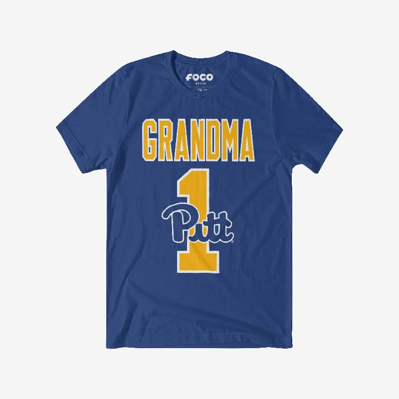 Pittsburgh Panthers Number 1 Grandma T-Shirt-- Iron Safe Non-Iron Wrinkle Free