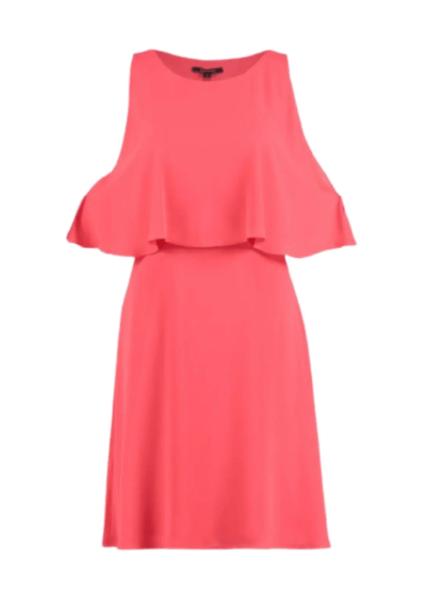 CORAL MINI DRESS Trendy Floral Mini Dress