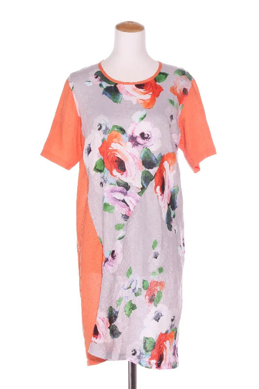 DERYN SCHMIDT (NZ) Floral panel linen dress! 14 Tunics Review highly