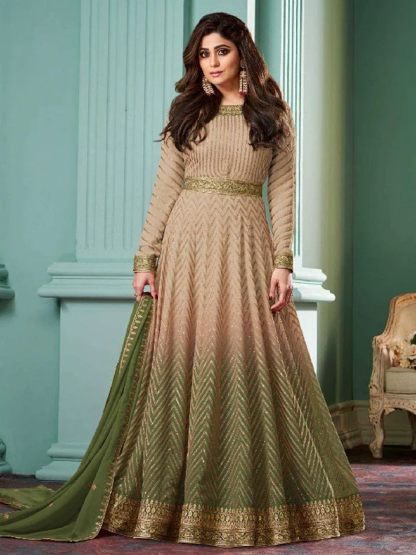 Real Georgette - Anarkali Dress Tunics Ceremony elegant