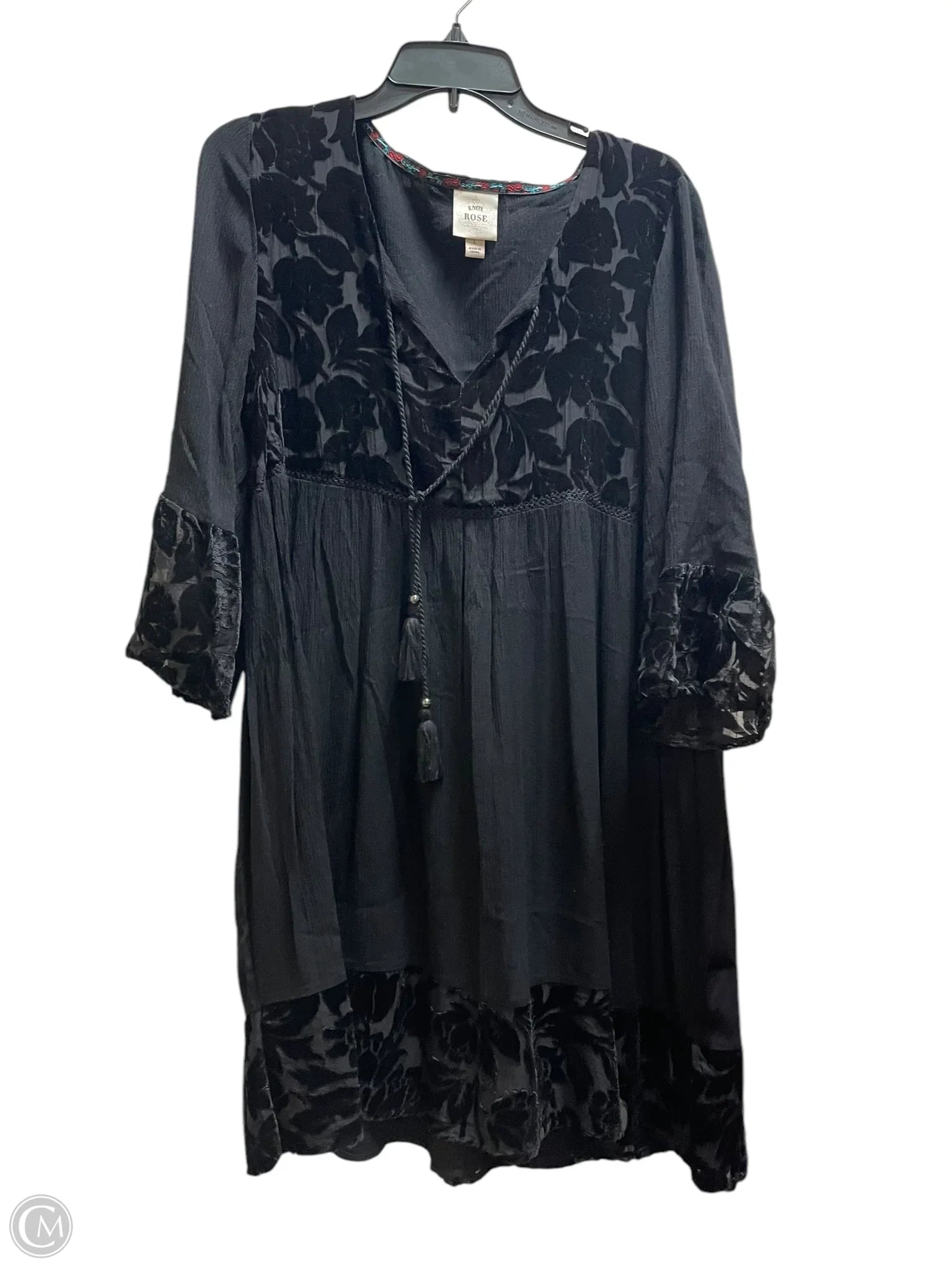 Dress Casual Short By Knox Rose In Black, Size: L Tunics Travel practical