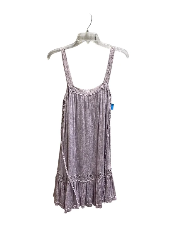 Dress Casual Short By Free People In Purple, Size: S Tunics Distressed trendy