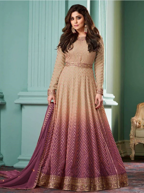 Real Georgette - Anarkali Dress Tunics Trousers formal