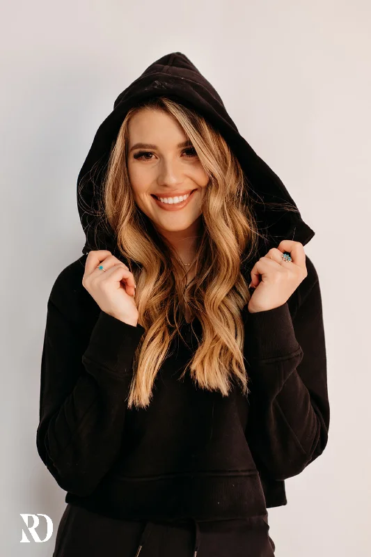 BLACK LEVEL UP HOODIE | RD ESSENTIALS Oversized Hoodie Comfort Casual
