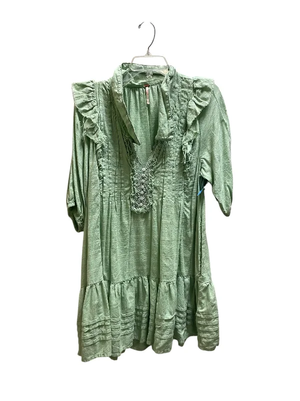 Dress Casual Short By Free People In Green, Size: M Tunics Velvet soft