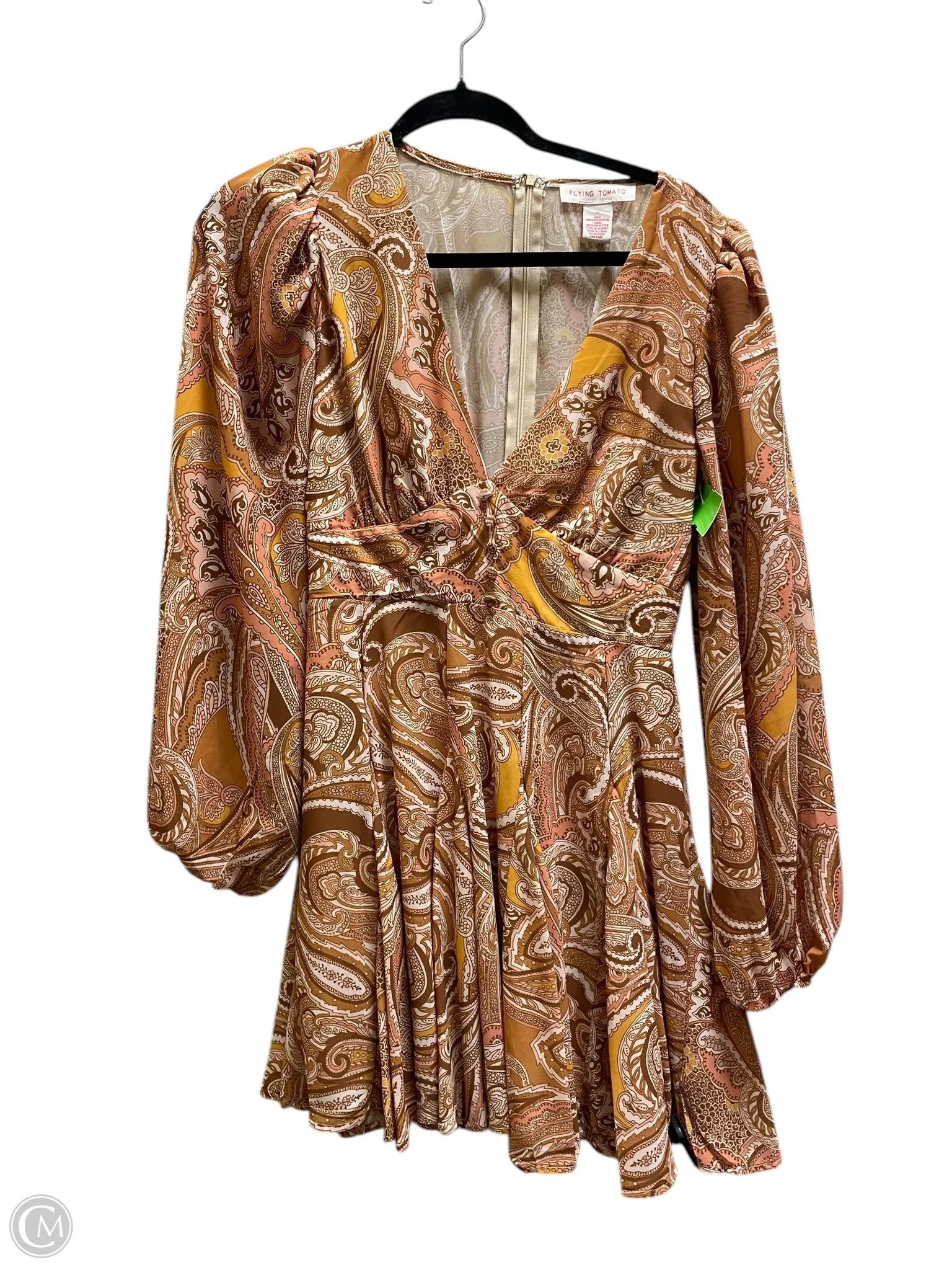 Dress Casual Short By Flying Tomato In Yellow, Size: S Tunics Exclusive limited